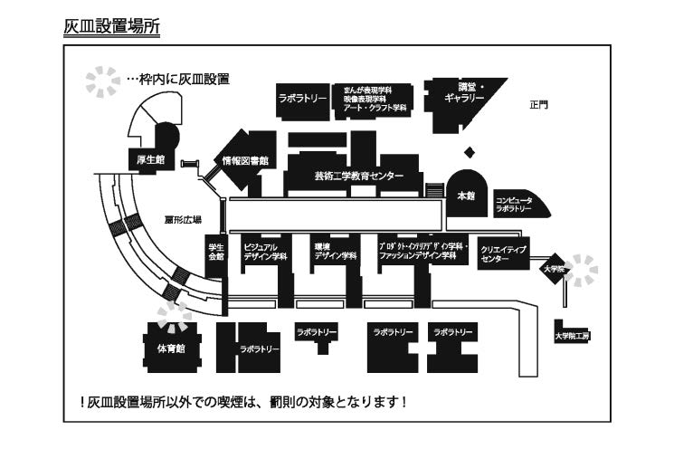 灰皿設置場所