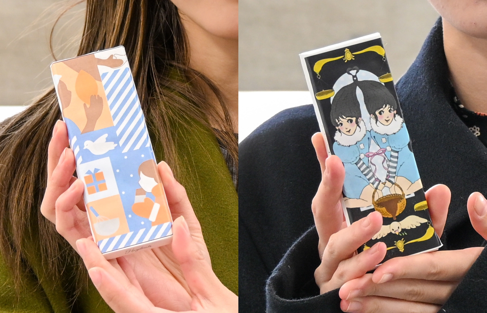 本学学生のイラストが採用されたフェアトレードチョコレート「まち